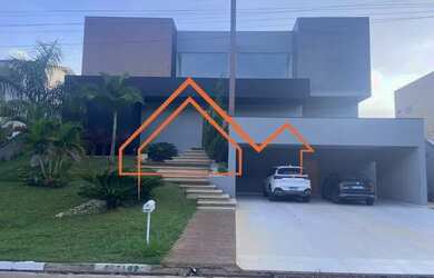 Imagem: A casa em condomínio possui 5 Dormitórios, 5 Banheiros, 5