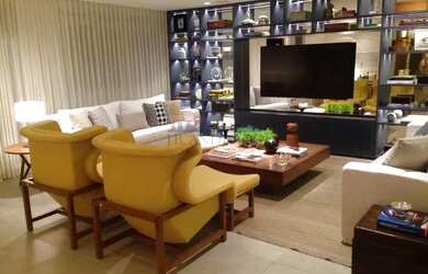 Imagem: O apartamento na cobertura possui 4 Dormitórios, 5 Banheiros