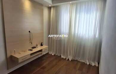 Imagem: O apartamento possui 2 Dormitórios, 1 Banheiro, 1 Vaga na garagem