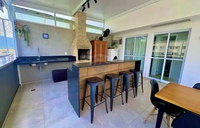 Imagem: O apartamento na cobertura possui 4 Dormitórios, 4 Banheiros