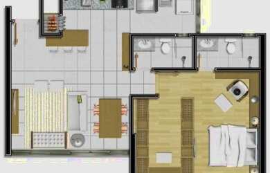 Imagem 11: Apartamento para Venda - 65.31m², 2 dormitórios, sendo 1 suites, 1 vaga...