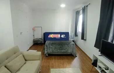 Imagem: O apartamento possui 1 Dormitório, 1 Banheiro, 38m² de Área