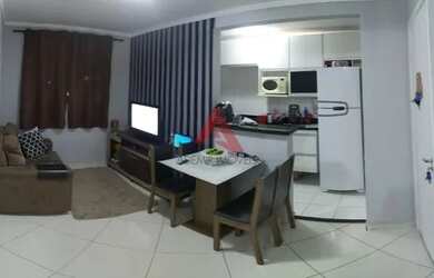Imagem: O apartamento possui 2 Dormitórios, 1 Banheiro, 1 Vaga na garagem