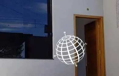 Imagem: A casa possui 3 Dormitórios, 2 Banheiros, 2 Vagas na garagem