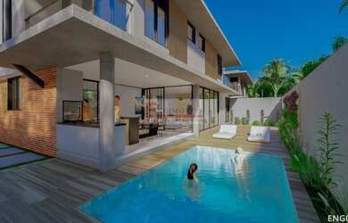 Imagem: A casa em condomínio possui 4 Dormitórios, 4 Banheiros, 3