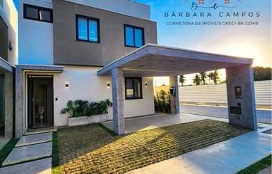 Imagem: A casa em condomínio possui 4 Dormitórios, 4 Banheiros, 3