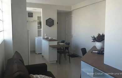 Imagem: A kitnet possui 1 Dormitório, 1 Banheiro, 38m² de Área e