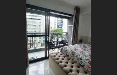 Imagem: O studio para alugar possui 1 Dormitório, 1 Banheiro, 50m²
