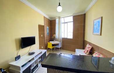 Imagem: O apartamento possui 1 Dormitório, 1 Banheiro, 40m² de Área