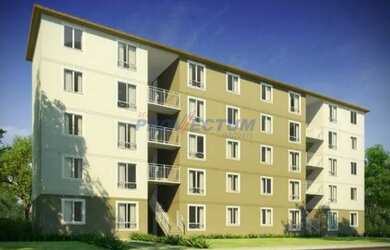 Imagem: O apartamento possui 2 Dormitórios, 1 Banheiro, 1 Vaga na garagem