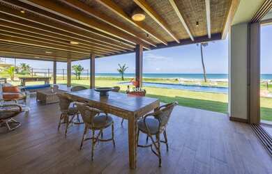 Imagem 10: Casa de luxo frente a praia e fundo lagoa em Praia dos Lagos - Interlagos- Bahia