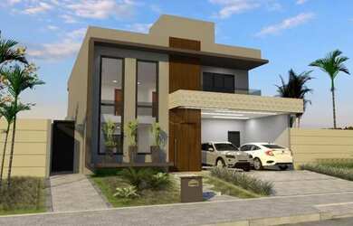 Imagem: A casa possui 3 Dormitórios, 5 Banheiros, 4 Vagas na garagem