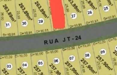 Imagem: O terreno possui 263m² de Área e está localizado em Jardins