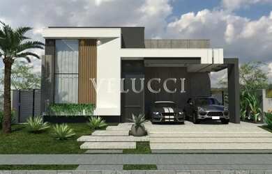 Imagem: A casa em condomínio possui 4 Dormitórios, 5 Banheiros, 2