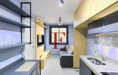 Imagem: O apartamento possui 1 Dormitório, 1 Banheiro, 24m² de Área