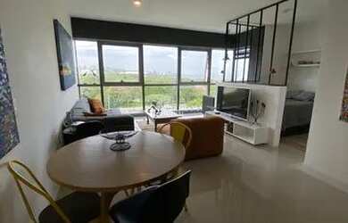 Imagem: O studio possui 1 Dormitório, 1 Banheiro, 1 Vaga na garagem