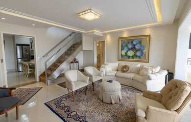 Imagem: O apartamento na cobertura possui 3 Dormitórios, 5 Banheiros