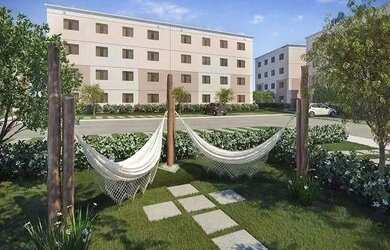 Imagem: O apartamento possui 2 Dormitórios, 1 Banheiro, 1 Vaga na garagem