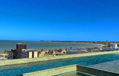 Imagem: O apartamento na cobertura possui 1 Dormitório, 2 Banheiros