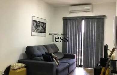 Imagem: O apartamento possui 1 Dormitório, 1 Banheiro, 1 Vaga na garagem