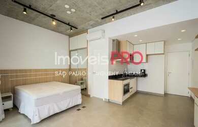 Imagem: O apartamento possui 1 Dormitório, 1 Banheiro, 1 Vaga na garagem