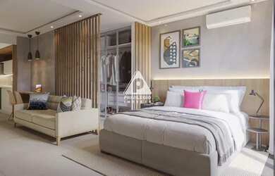 Imagem: O apartamento possui 1 Dormitório, 1 Banheiro, 58m² de Área