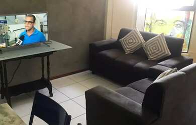 Imagem: O apartamento possui 1 Dormitório, 1 Banheiro, 1 Vaga na garagem