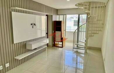 Imagem: O apartamento na cobertura possui 2 Dormitórios, 2 Banheiros