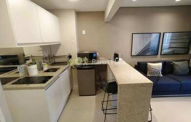 Imagem: O studio para alugar possui 1 Dormitório, 1 Banheiro, 1 Vaga