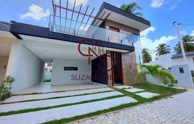 Imagem: A casa em condomínio possui 4 Dormitórios, 5 Banheiros, 2