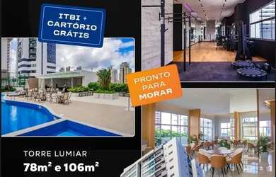 Imagem: O apartamento possui 2 Dormitórios, 2 Banheiros, 78m² de Área