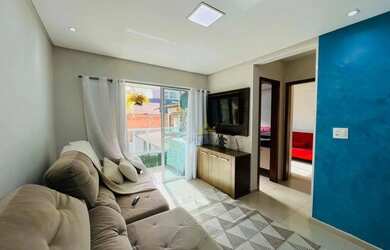 Imagem: O apartamento possui 2 Dormitórios, 1 Banheiro, 1 Vaga na garagem