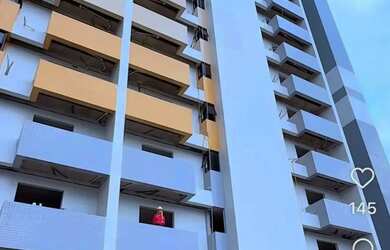 Imagem: O apartamento possui 1 Dormitório, 1 Banheiro, 1 Vaga na garagem