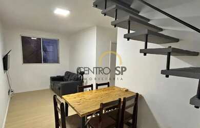 Imagem: O apartamento na cobertura possui 2 Dormitórios, 2 Banheiros