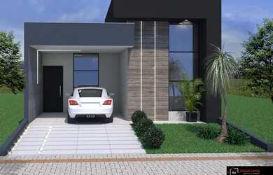 Imagem: A casa em condomínio possui 3 Dormitórios, 2 Banheiros, 2