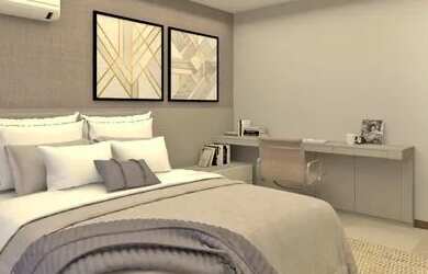 Imagem: A casa em condomínio possui 5 Dormitórios, 5 Banheiros, 2