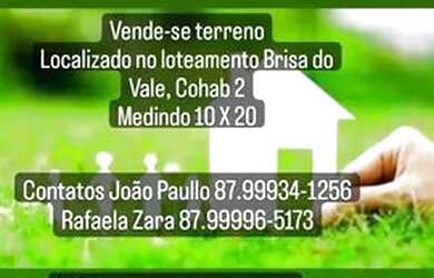 Imagem: O terreno possui 200m² de Área e está localizado em Garanhuns