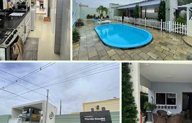 Imagem: A casa em condomínio possui 4 Dormitórios, 5 Banheiros, 2