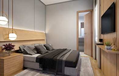 Imagem: O apartamento possui 2 Dormitórios, 2 Banheiros, 1 Vaga na