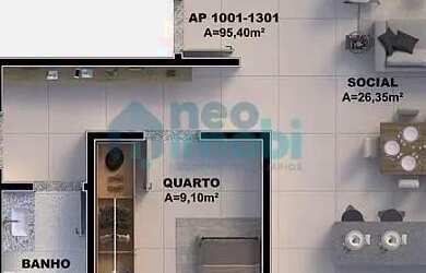 Imagem 13: Apartamento 95m², 2 Dorms 1 Suíte Pedra Branca, Palhoça/SC