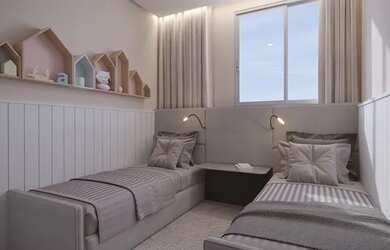 Imagem: O apartamento possui 2 Dormitórios, 1 Banheiro, 1 Vaga na garagem