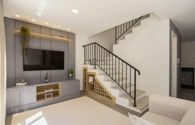 Imagem: A casa em condomínio possui 3 Dormitórios, 3 Banheiros, 2