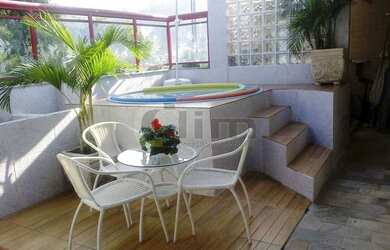 Imagem: O apartamento na cobertura possui 4 Dormitórios, 3 Banheiros