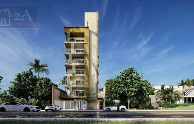 Imagem: O apartamento possui 2 Dormitórios, 1 Banheiro, 1 Vaga na garagem