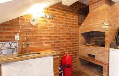 Imagem 6: SOBRADO VILA CAMPESINA. Churrasqueira, Varanda, Área de serviçoeLareira