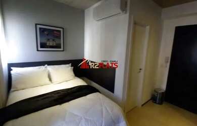 Imagem: O studio possui 1 Dormitório, 1 Banheiro, 19m² de Área e