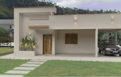 Imagem: A casa possui 3 Dormitórios, 2 Banheiros, 3 Vagas na garagem