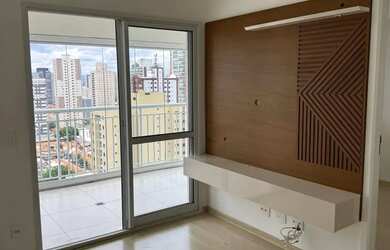 Imagem: O apartamento possui 1 Dormitório, 1 Banheiro, 1 Vaga na garagem