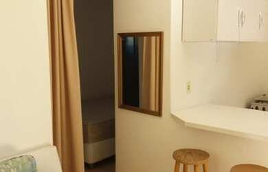 Imagem: A kitnet possui 1 Dormitório, 1 Banheiro, Imóvel mobiliado