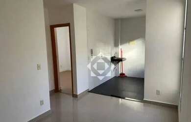 Imagem: O apartamento possui 2 Dormitórios, 1 Banheiro, 1 Vaga na garagem